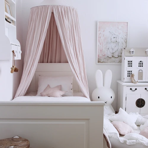Lovely Rabbit Poster  White/ powder pink
