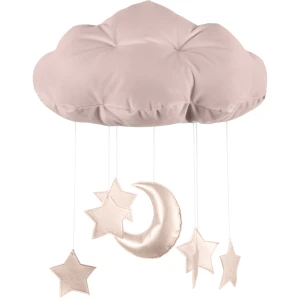 Cloud mobile Powder pink with powder pink stars  