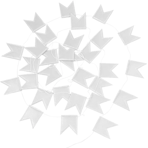 Girlanda mini chorągiewki Shiny Srebrny