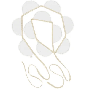 Girlanda Party PN Biała ze złotem