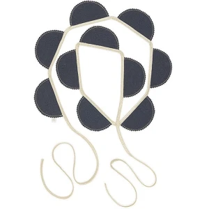 Girlanda Party PN Grafitowa ze złotem