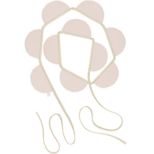 Girlanda Party PN Pudrowa ze złotem