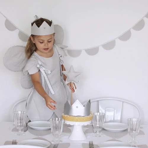 Girlanda Party PN Szara ze srebrem