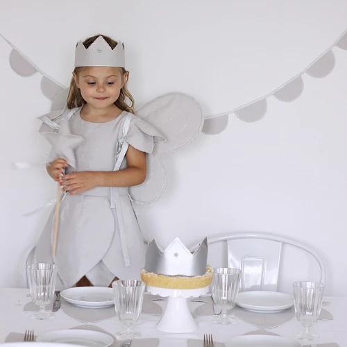 Girlanda Party PN Szara ze srebrem
