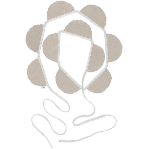 Girlanda Party BC Beżowa ze srebrem