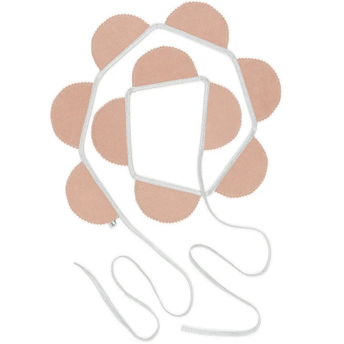 Girlanda Party BC Brzoskwiniowa ze srebrem