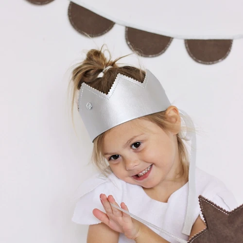 Girlanda Party BC Czekoladowa ze srebrem