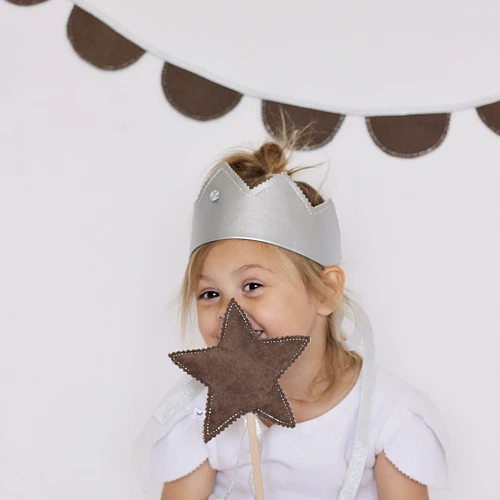 Girlanda Party BC Czekoladowa ze srebrem