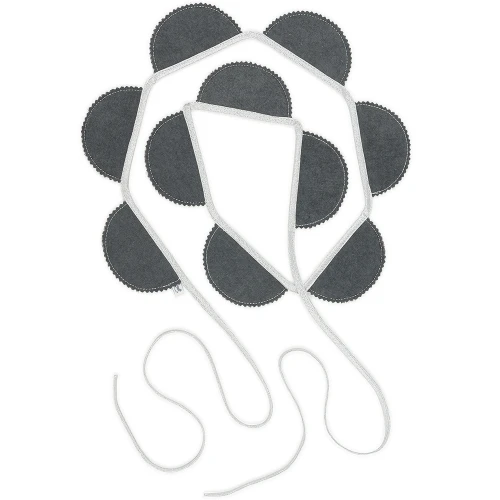 Girlanda Party BC Grafitowa ze srebrem