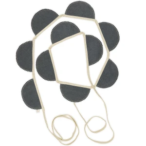 Girlanda Party BC Grafitowa ze złotem