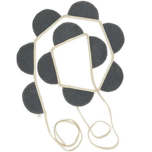 Girlanda Party BC Grafitowa ze złotem