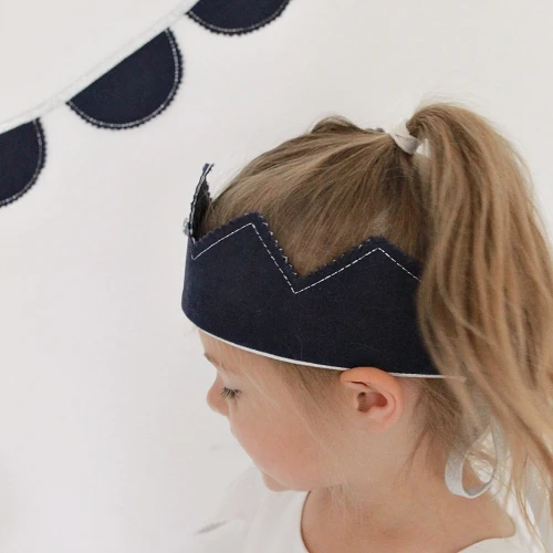 Girlanda Party BC Granatowa ze srebrem