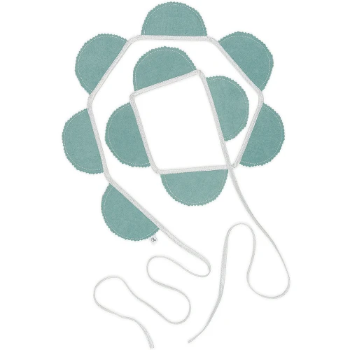 Girlanda Party BC Seledynowa ze srebrem