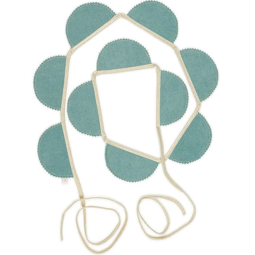 Girlanda Party BC Seledynowa ze złotem