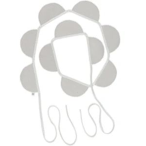 Girlanda Party BC Szara ze srebrem