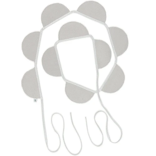 Girlanda Party BC Szara ze srebrem