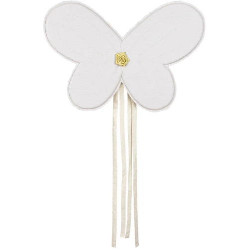 Skrzydła wróżki PN Jasno szare ze złotą nitką