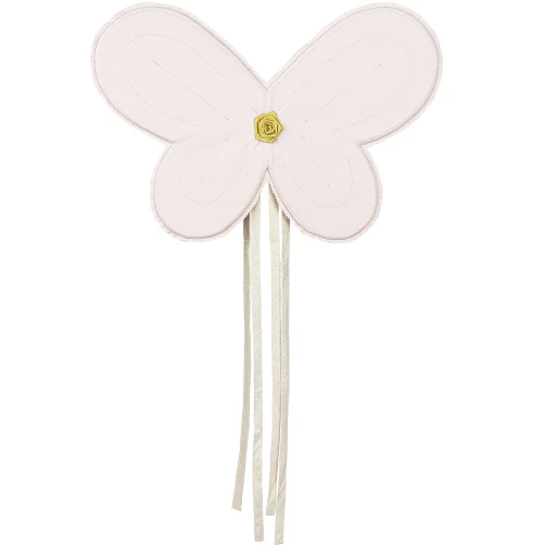 Skrzydła wróżki PN Pudrowy róż ze złotą nitką 