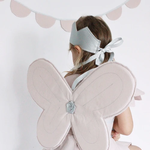 Fairy wings PN Powder pink with silver 