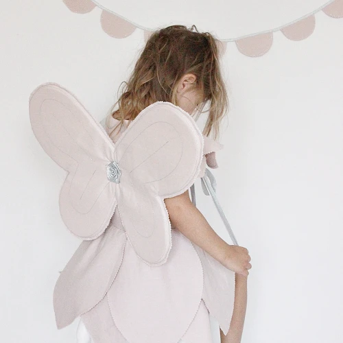 Fairy wings PN Powder pink with silver 