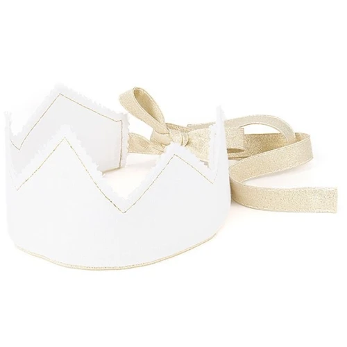 Crown PN White with gold ribbon (personalized)