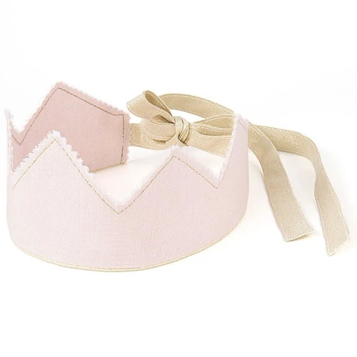 Korona PN Pudrowa ze złotą wstążką (personalizacja)