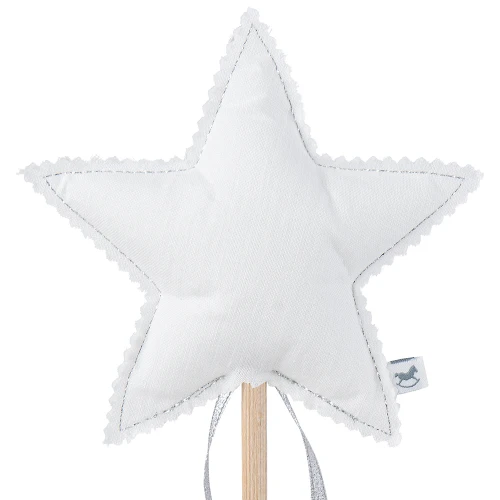 Wand PN White with silver ribbon