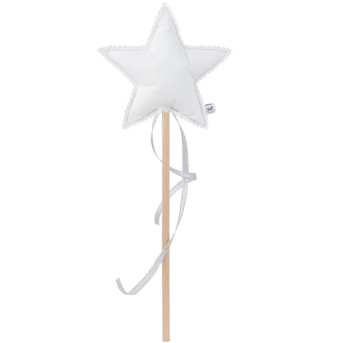 Wand PN White with silver ribbon