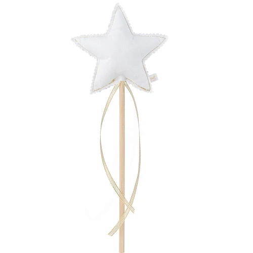 Wand PN White with gold ribbon