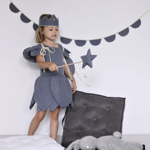 Wand PN Denim with gold ribbon