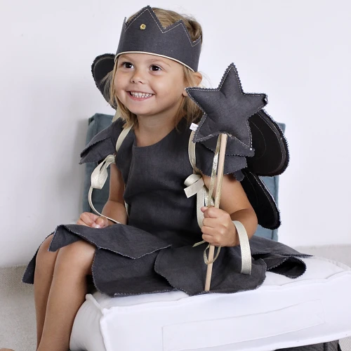 Wand PN Graphite with silver ribbon