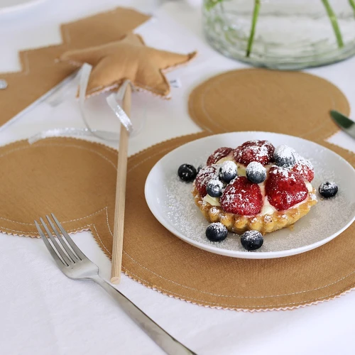 Wand PN Caramel with silver ribbon