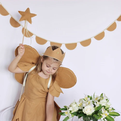 Różdżka PN Karmelowa ze złotą wstążką