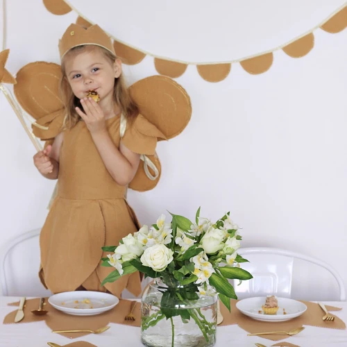 Różdżka PN Karmelowa ze złotą wstążką