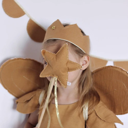 Różdżka PN Karmelowa ze złotą wstążką