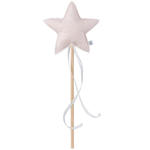 Różdżka PN Pudrowa ze srebrną wstążką