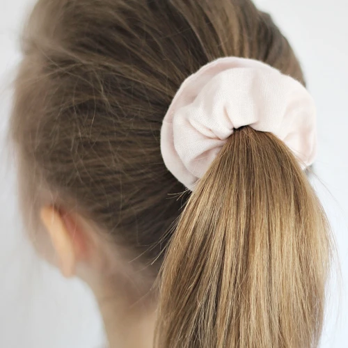 Linen Scrunchie Powder pink