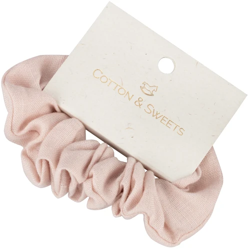Linen Scrunchie Powder pink