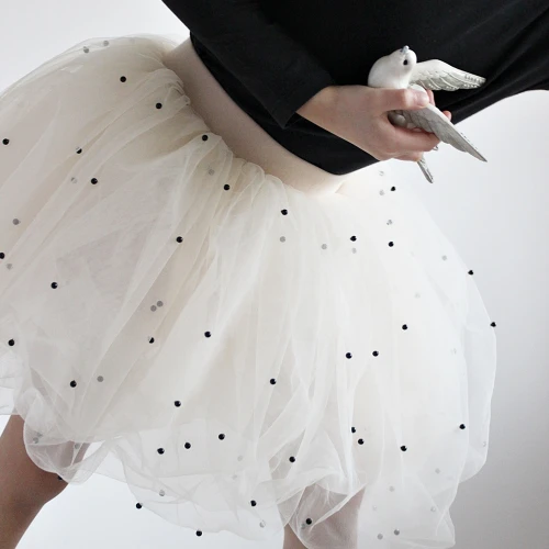 Pearl Ballerina Skirt Beige 