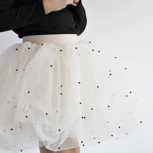 Pearl Ballerina Skirt Beige 
