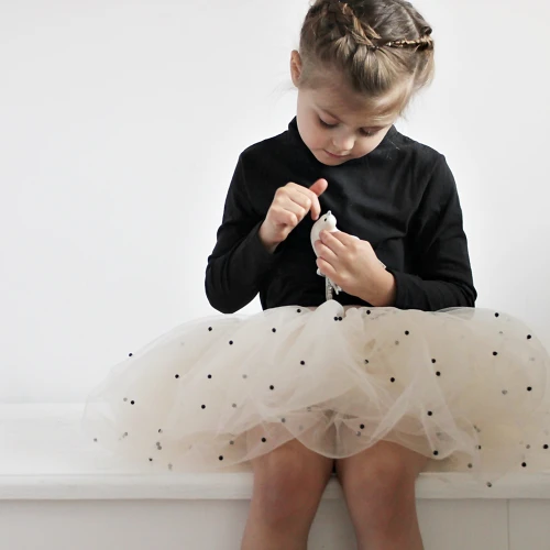 Pearl Ballerina Skirt Beige 