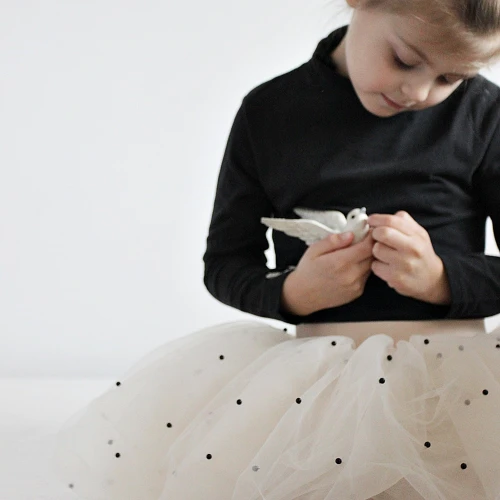 Pearl Ballerina Skirt Beige 