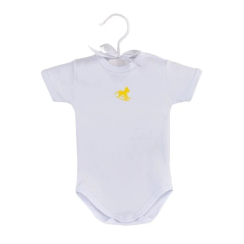 White body short sleeve with yellow logo