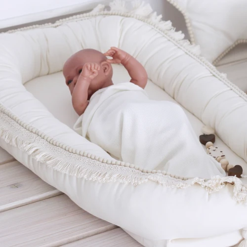 Gniazdko niemowlęce Boho Waniliowe