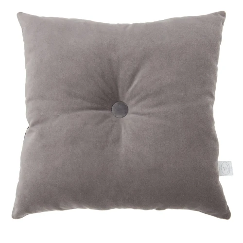 Square Basic pillow with button Graphit