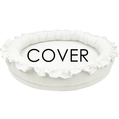 Pokrowiec Junior nest PN Biały z falbanką - II gatunek (I)