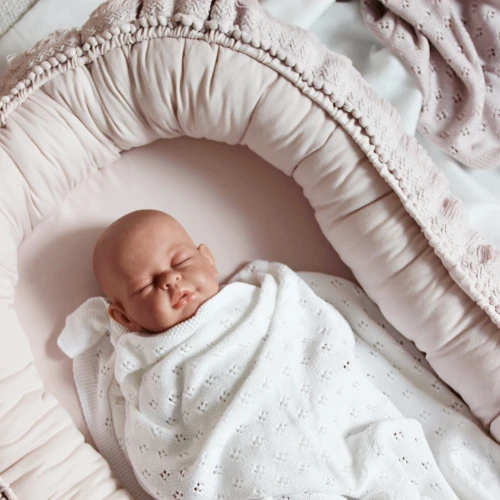 Gniazdko niemowlęce Boho Pudrowy róż