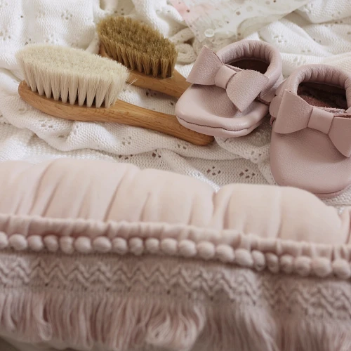 Gniazdko niemowlęce Boho Pudrowy róż