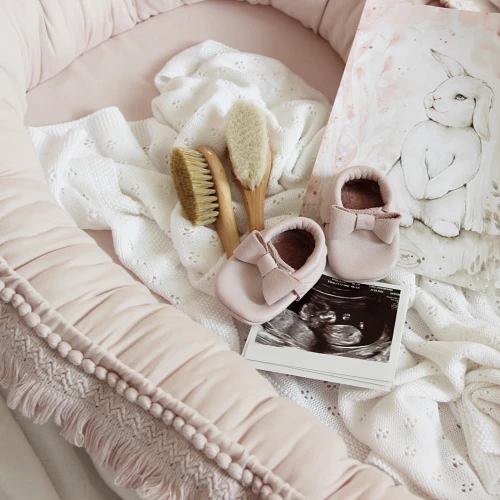 Gniazdko niemowlęce Boho Pudrowy róż