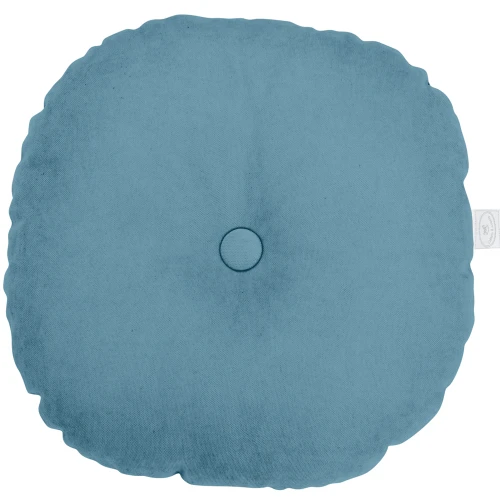 Poduszka Basic okrągła z guzikiem Laguna - II gatunek (I)